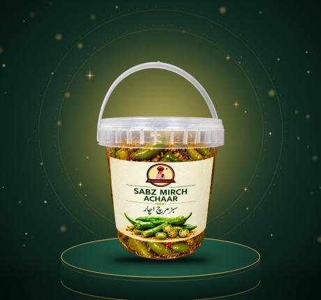 Sabz Mirch Achaar (Green Chilli Pickle)